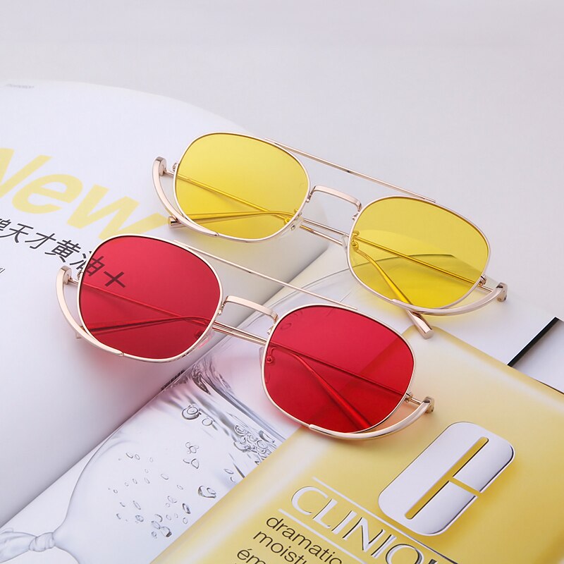 square sunglasses women men luxury vintage anti blue light clear oval Sun Glasses Shades - Smykkelivet